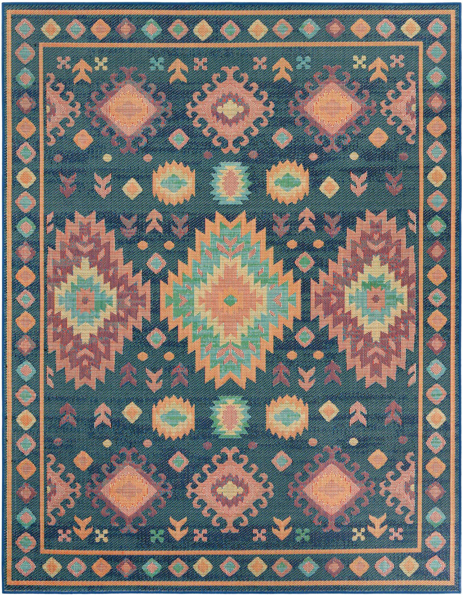 Primary image  7' 10 x 10'  Washable Baja Indoor / Outdoor Rug