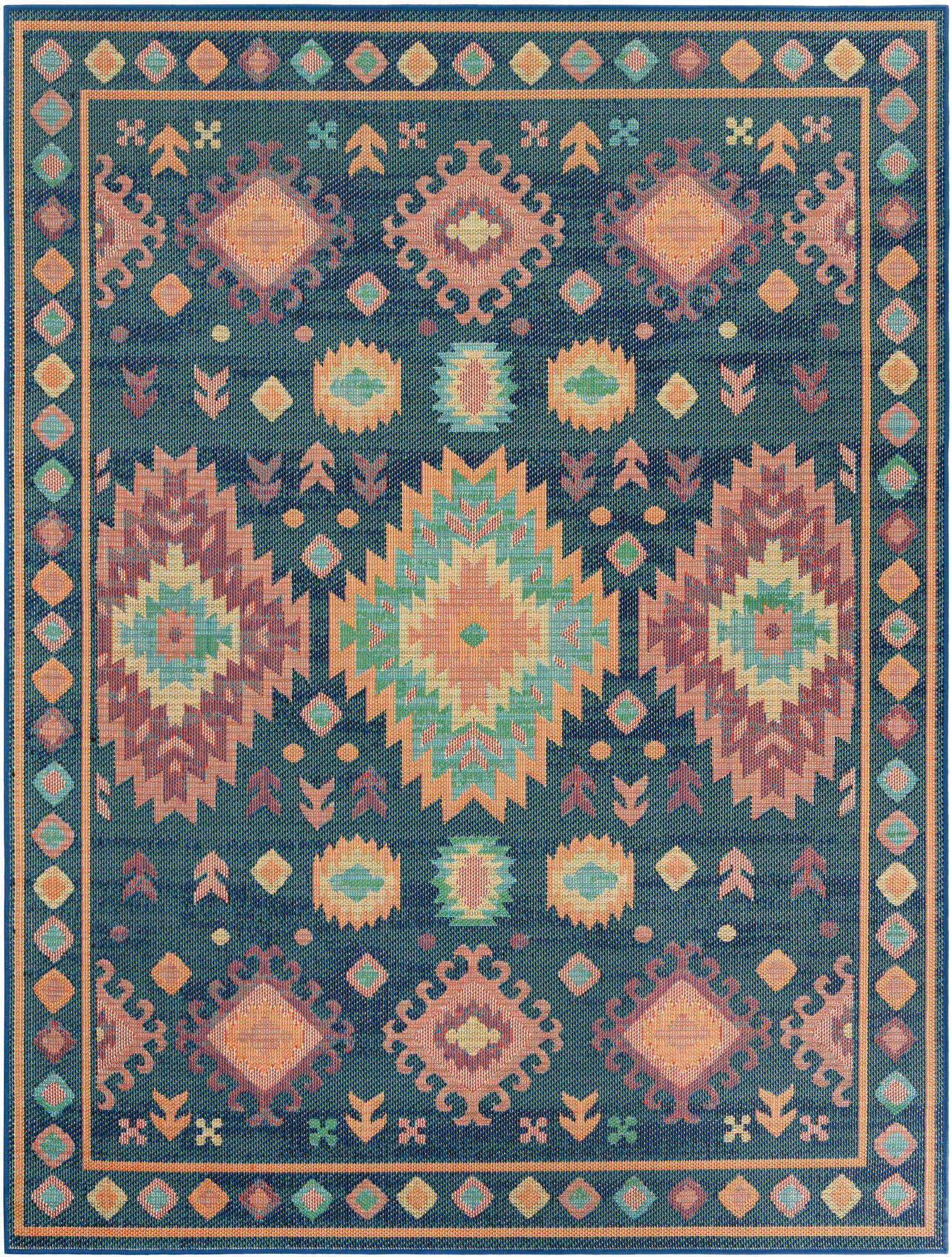 Primary image 7' 10 x 10' Washable Baja Indoor / Outdoor Rug