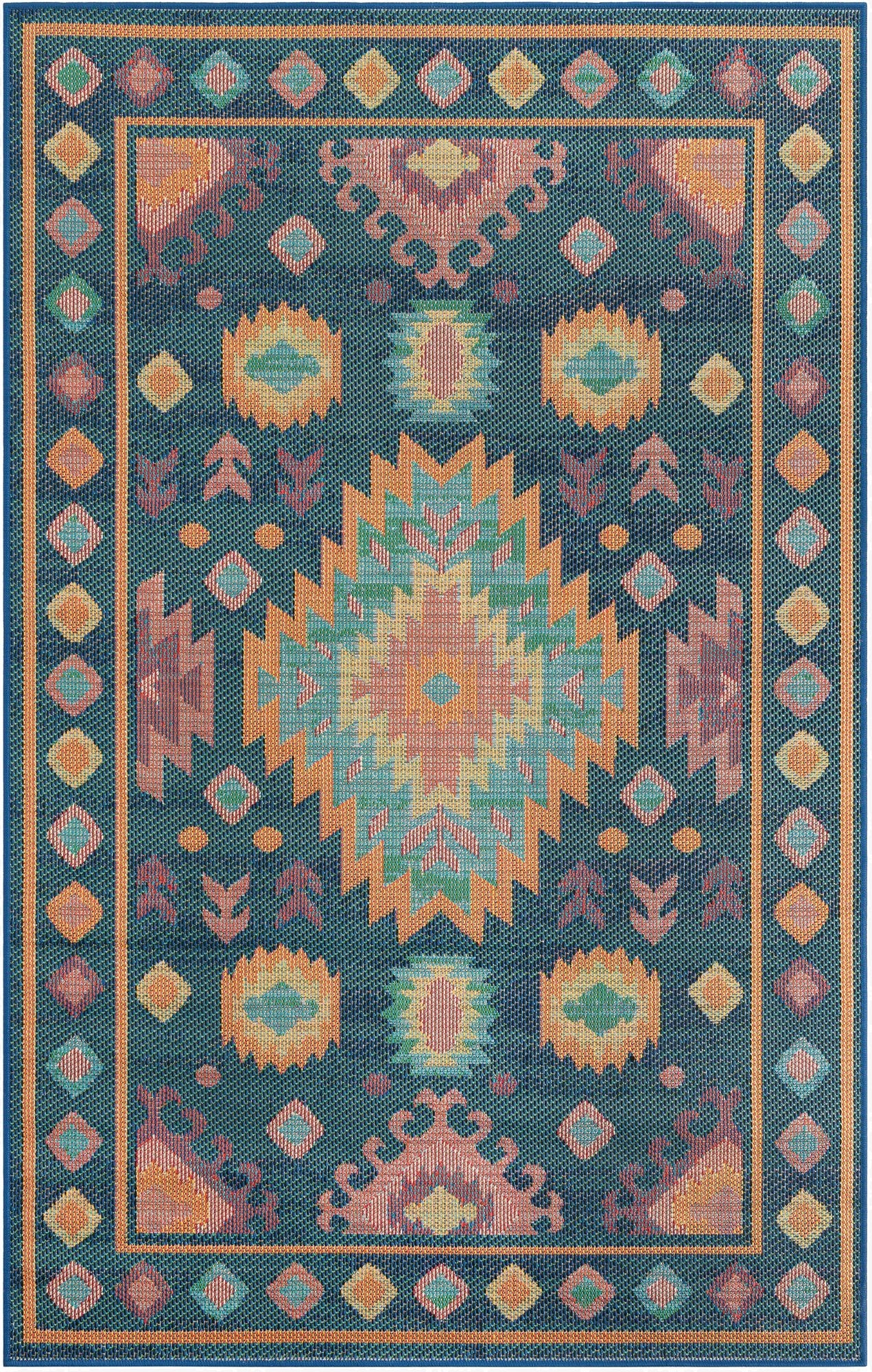 Primary image  5' 3 x 8'  Washable Baja Indoor / Outdoor Rug
