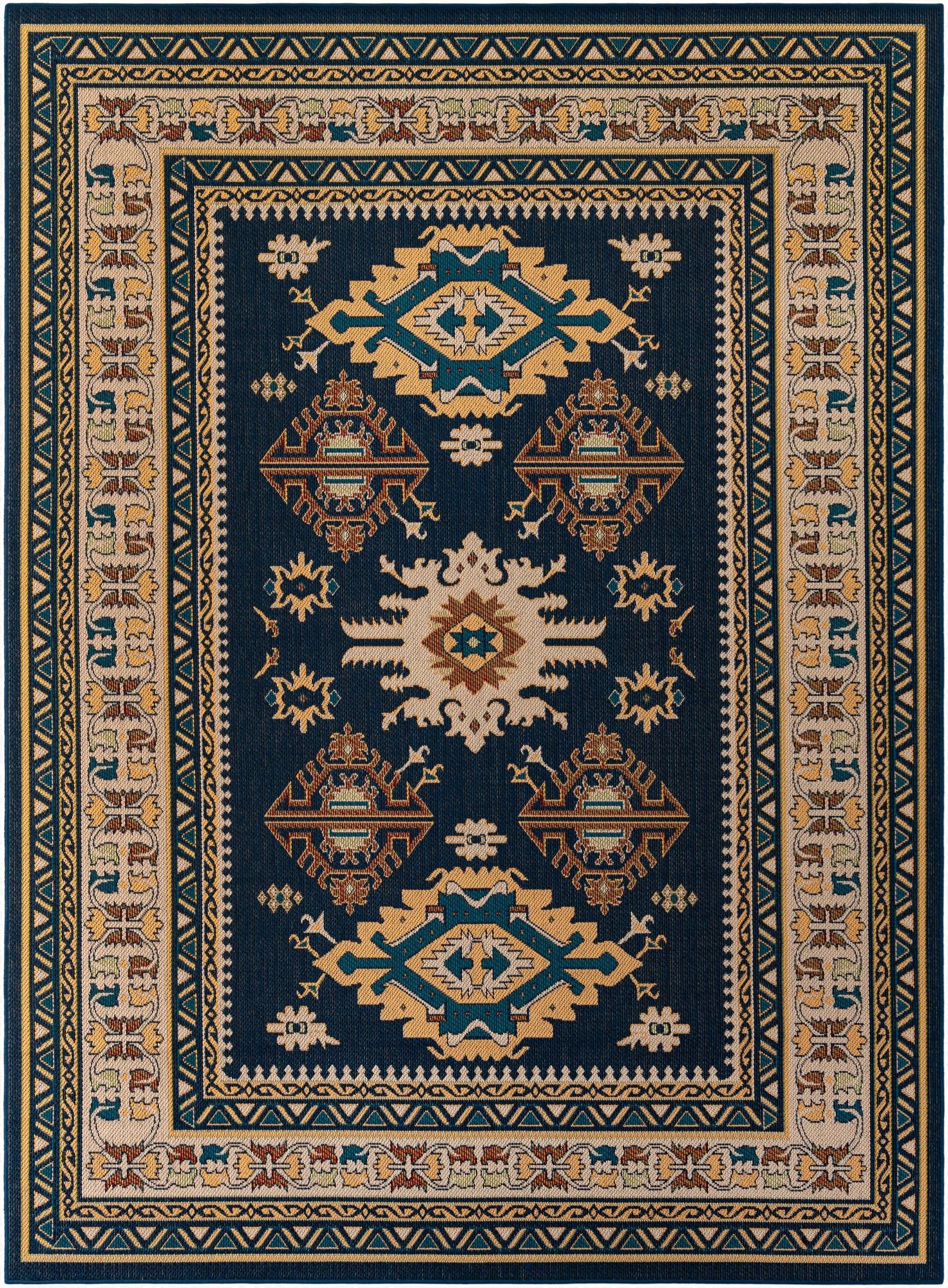  9' x 12'  Washable Baja Indoor / Outdoor Rug