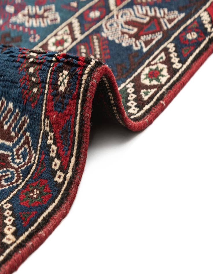 Detail image of  4' 1 x 6' 3  Hand Knotted Balouch Wool Rug