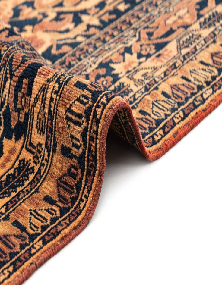 Detail image of  3' 2 x 4' 7  Hand Knotted Balouch Oriental Wool Rug