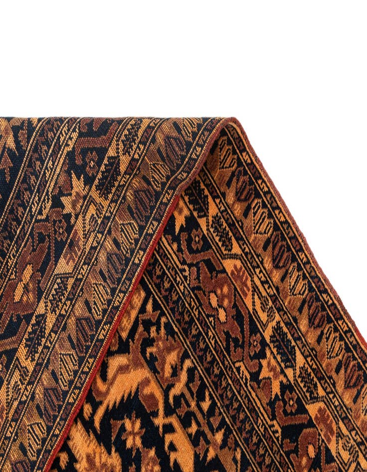 Detail image of  3' 2 x 4' 7  Hand Knotted Balouch Oriental Wool Rug