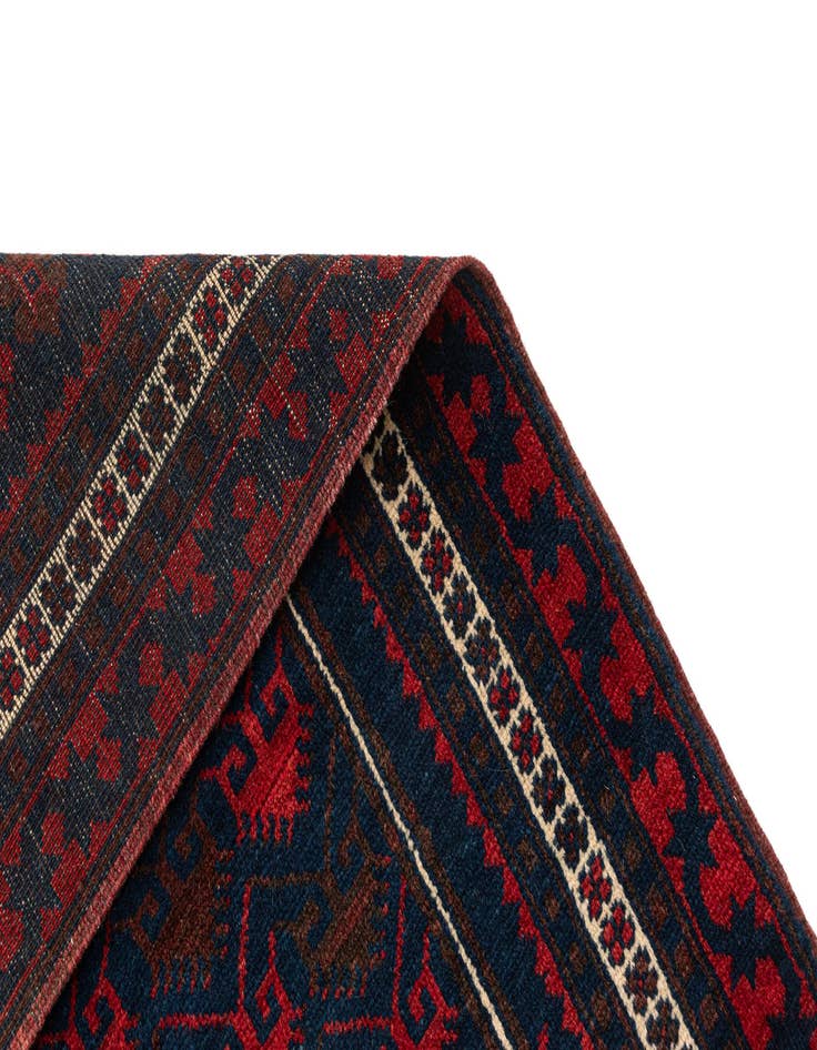 Detail image of  2' 6 x 4' 5  Hand Knotted Balouch Wool Rug