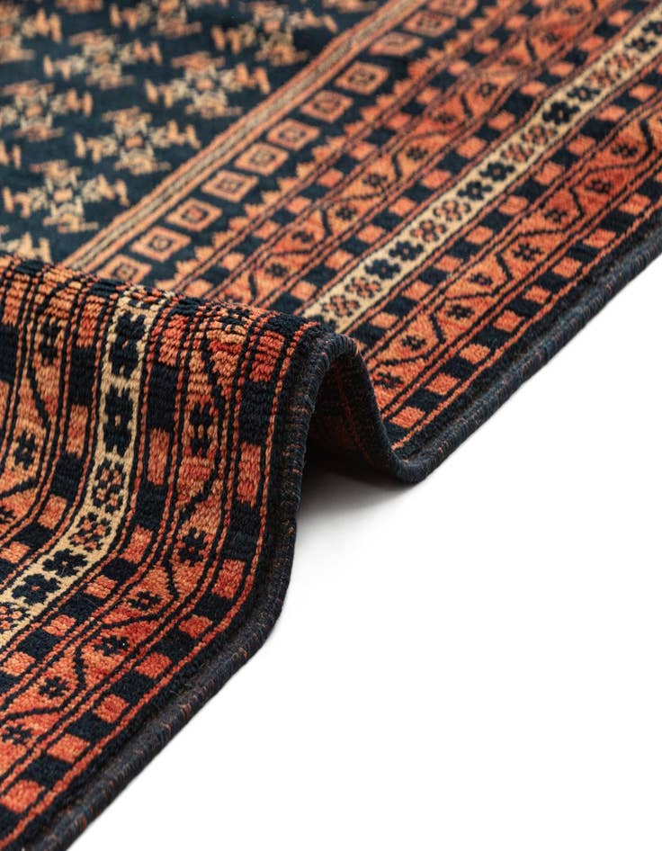 Detail image of  4' 2 x 5' 10  Hand Knotted Balouch Oriental Wool Rug