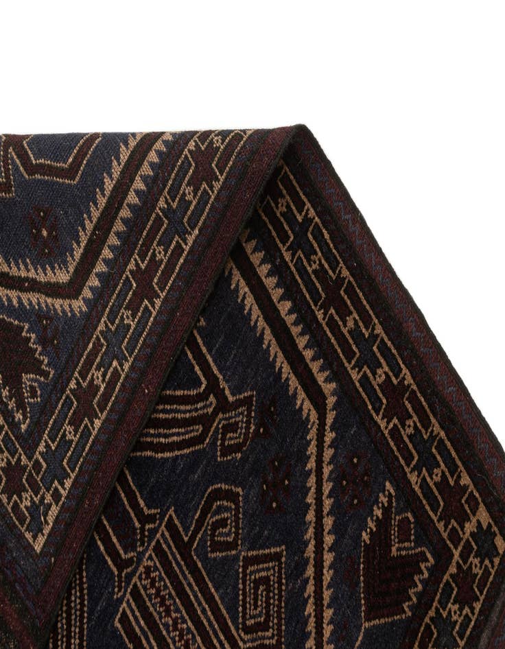 Detail image of  2' 9 x 5'  Hand Knotted Balouch Oriental Wool Rug