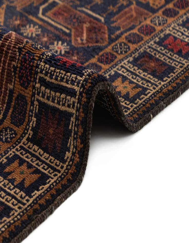 Detail image of  3' 4 x 6' 3  Hand Knotted Balouch Oriental Wool Rug