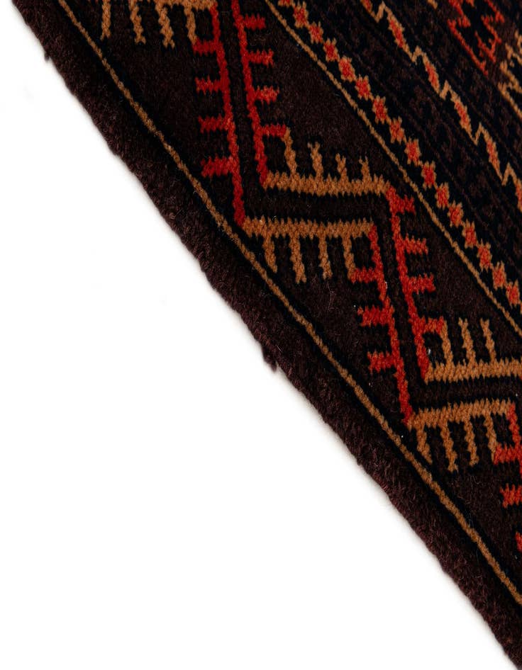 Detail image of  4' 1 x 6' 3  Hand Knotted Balouch Persian Wool Rug