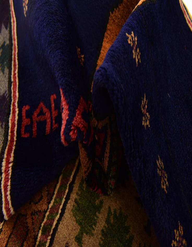 Detail image of  2' 10 x 5'  Hand Knotted Balouch Persian Wool Rug