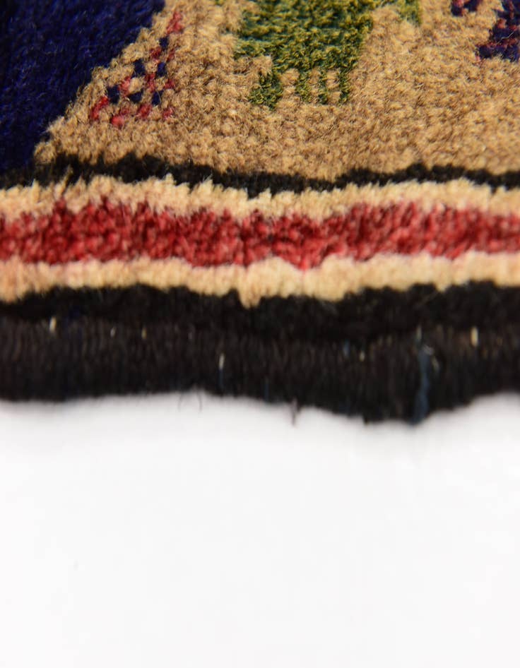 Detail image of  2' 10 x 5'  Hand Knotted Balouch Persian Wool Rug