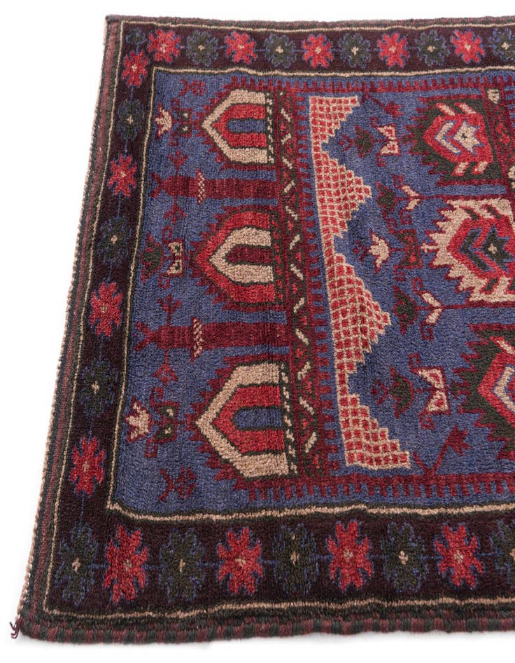 Detail image of  3' x 4' 9  Hand Knotted Balouch Persian Wool Rug