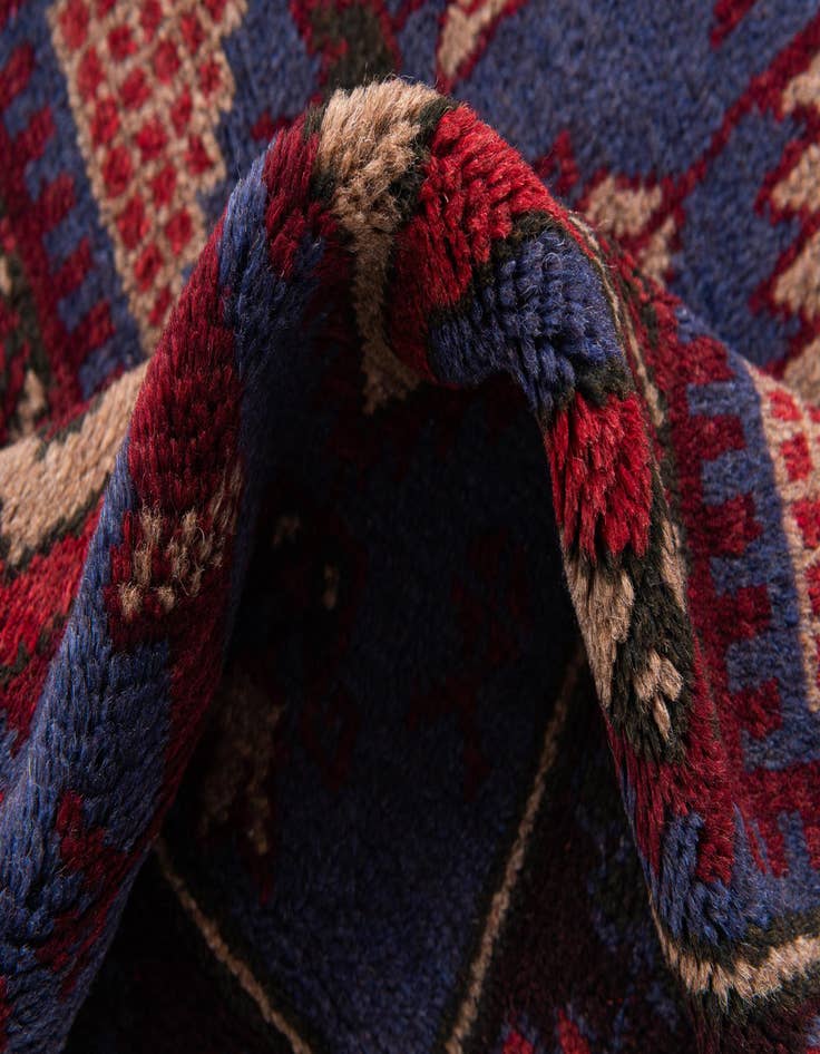 Detail image of  3' x 4' 9  Hand Knotted Balouch Persian Wool Rug