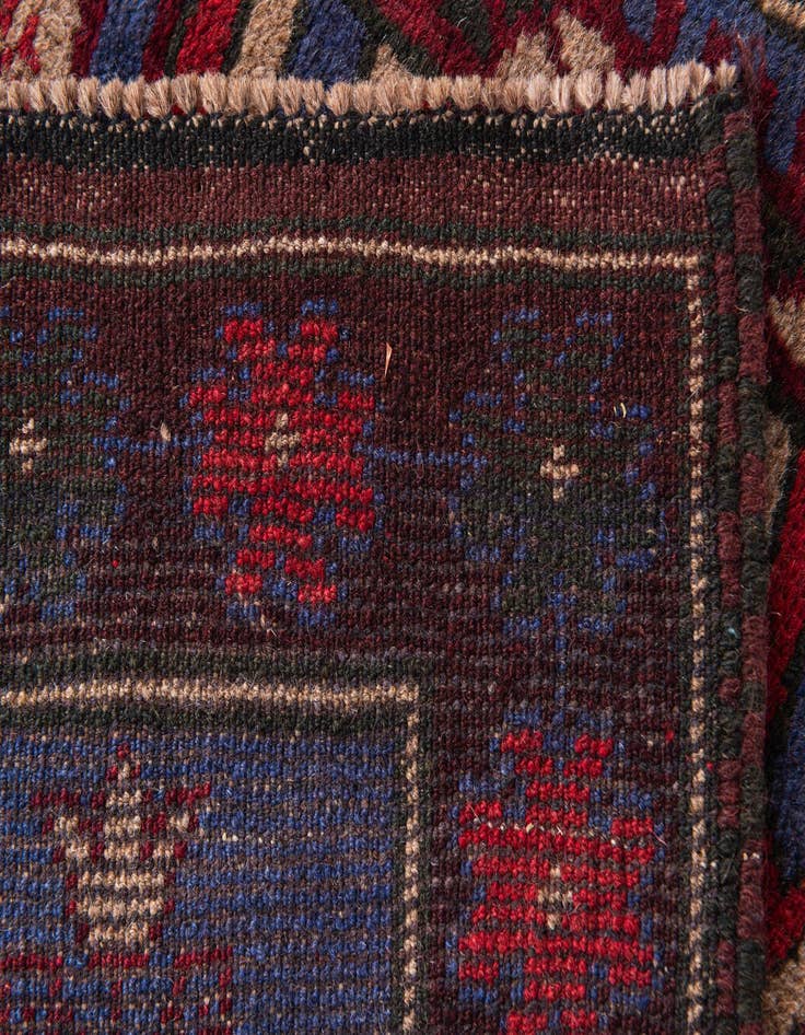 Detail image of  3' x 4' 9  Hand Knotted Balouch Persian Wool Rug