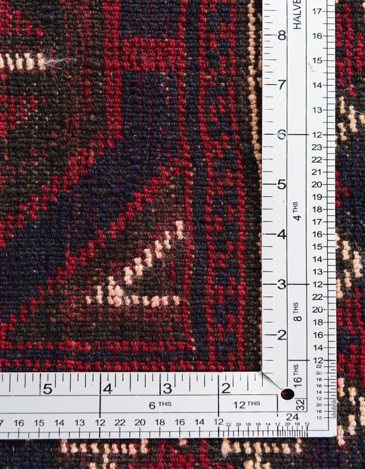 Detail image of  3' x 4' 6  Hand Knotted Balouch Persian Wool Rug
