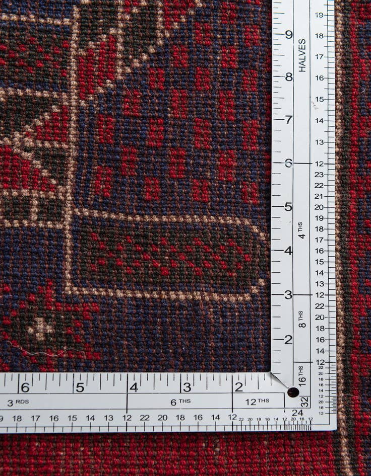 Detail image of  2' 10 x 4' 6  Hand Knotted Balouch Persian Wool Rug