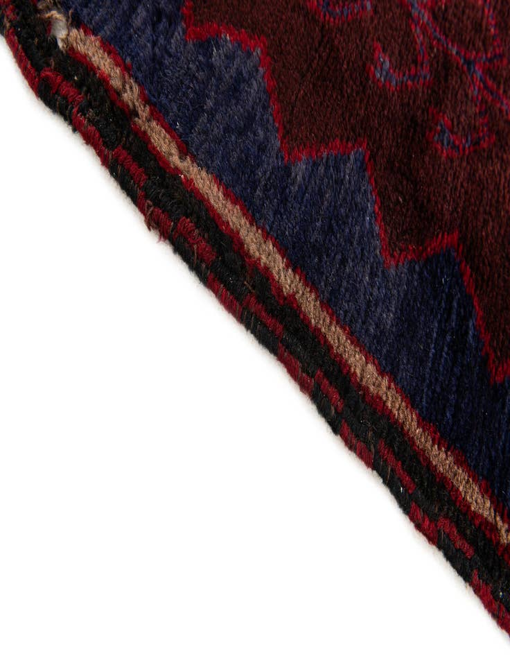 Detail image of  2' 10 x 4' 5  Hand Knotted Balouch Persian Wool Rug