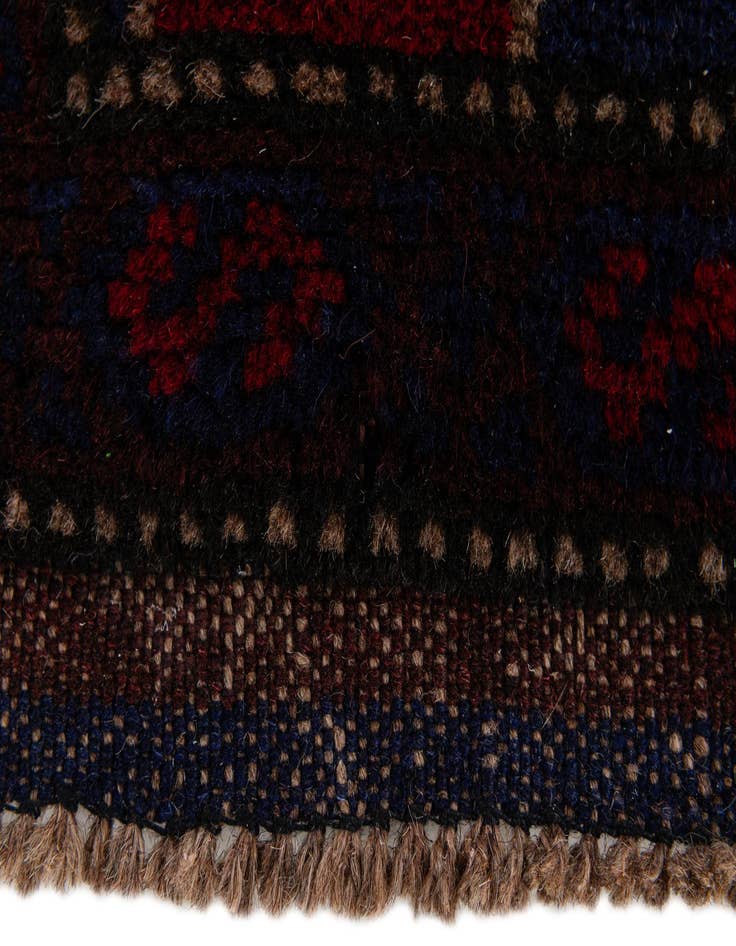 Detail image of  2' 10 x 4' 7  Hand Knotted Balouch Persian Wool Rug