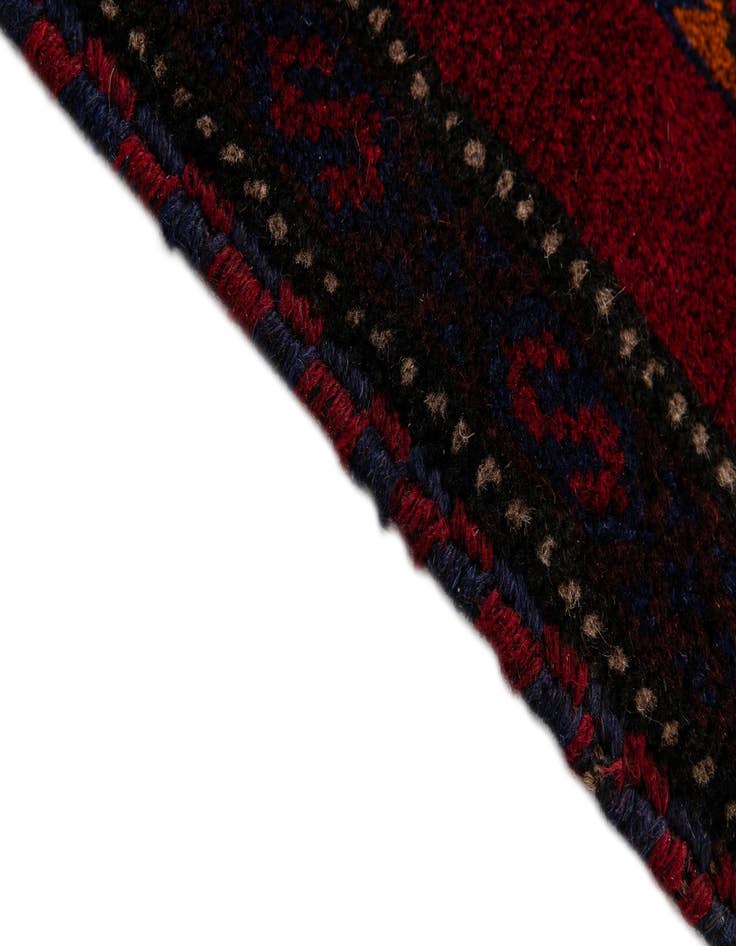 Detail image of  2' 10 x 4' 7  Hand Knotted Balouch Persian Wool Rug