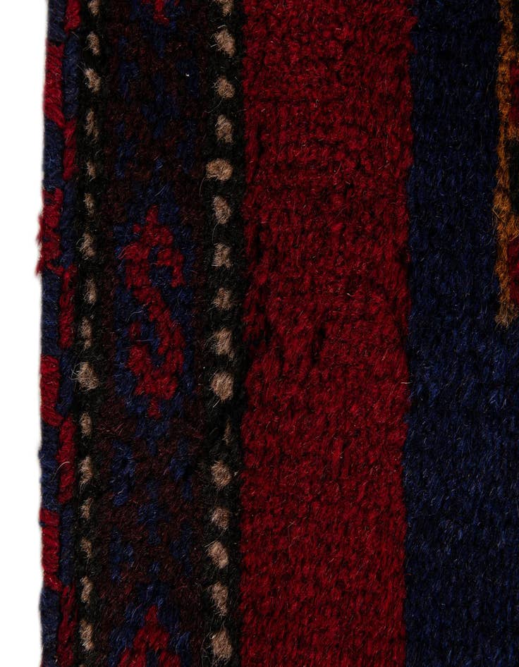 Detail image of  2' 10 x 4' 7  Hand Knotted Balouch Persian Wool Rug