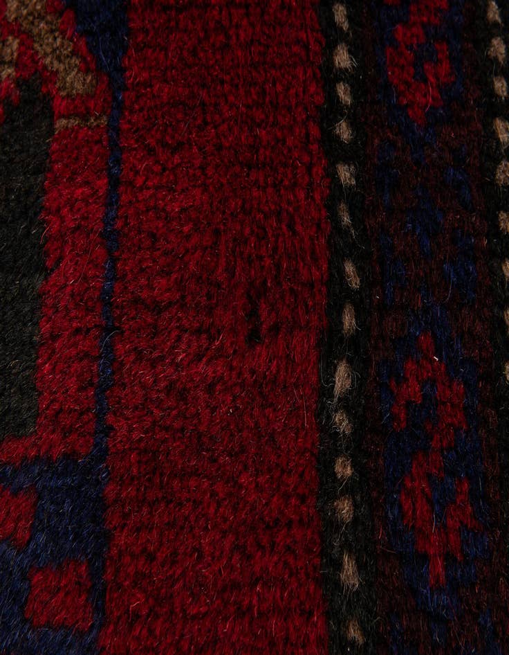 Detail image of  2' 10 x 4' 7  Hand Knotted Balouch Persian Wool Rug