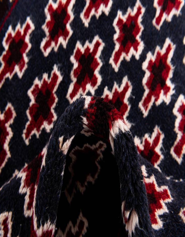 Detail image of  2' 10 x 4' 5  Hand Knotted Balouch Persian Wool Rug