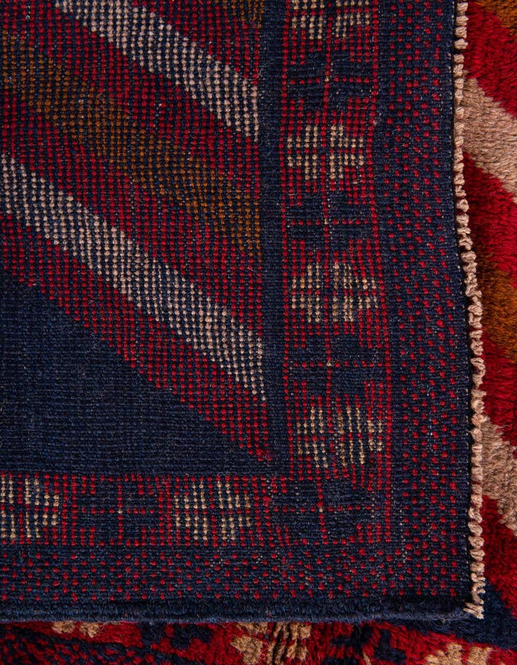 Detail image of  2' 10 x 4' 7  Hand Knotted Balouch Persian Wool Rug