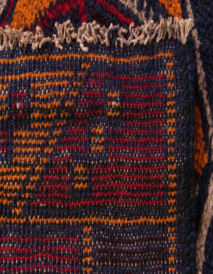 Detail image of 2' 10 x 4' 9 Hand Knotted Balouch Persian Wool Rug