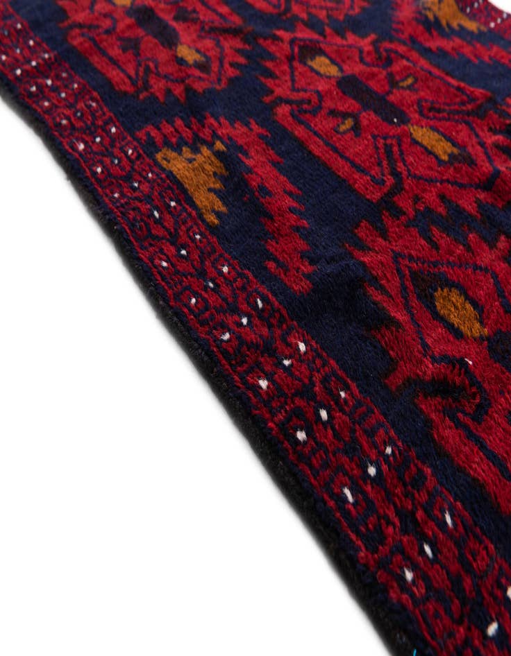 Detail image of  2' 9 x 4' 7  Hand Knotted Balouch Persian Wool Rug