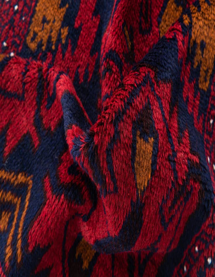 Detail image of  2' 9 x 4' 7  Hand Knotted Balouch Persian Wool Rug