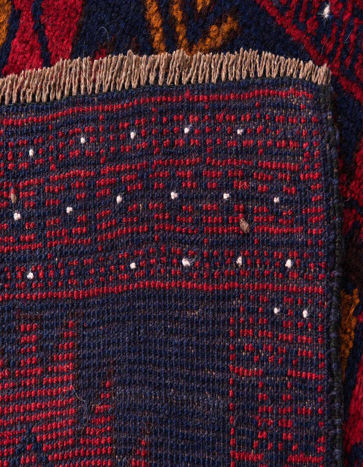 Detail image of  2' 9 x 4' 7  Hand Knotted Balouch Persian Wool Rug