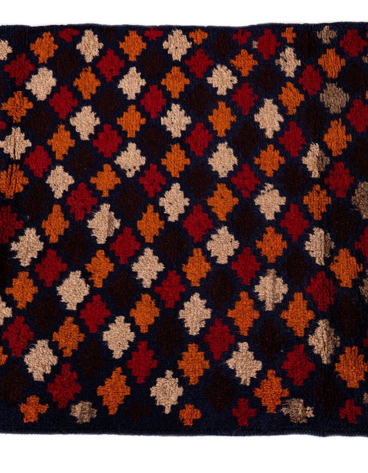 Detail image of  2' 10 x 4' 5  Hand Knotted Balouch Persian Wool Rug