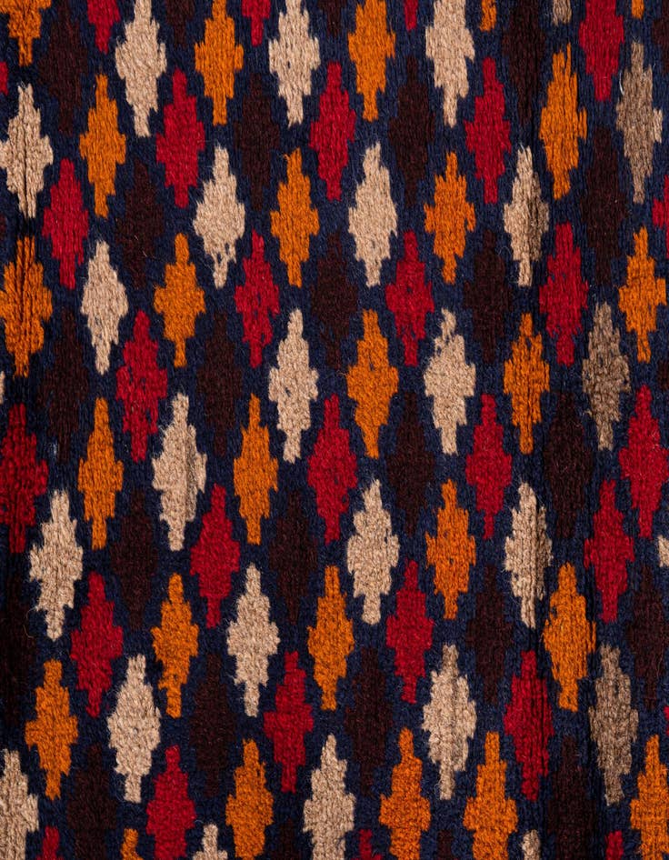 Detail image of  2' 10 x 4' 5  Hand Knotted Balouch Persian Wool Rug