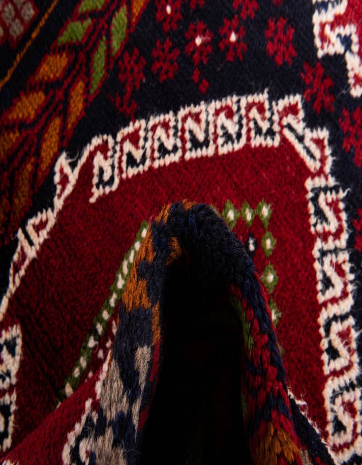Detail image of  2' 10 x 4' 8  Hand Knotted Balouch Persian Wool Rug
