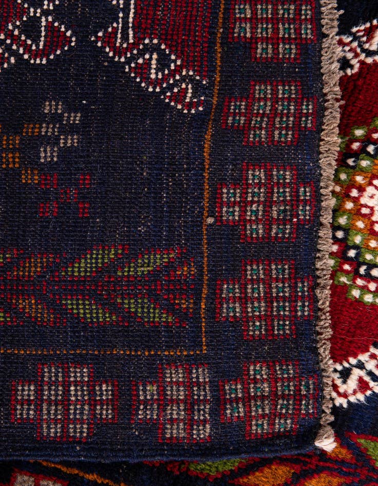 Detail image of  2' 10 x 4' 8  Hand Knotted Balouch Persian Wool Rug