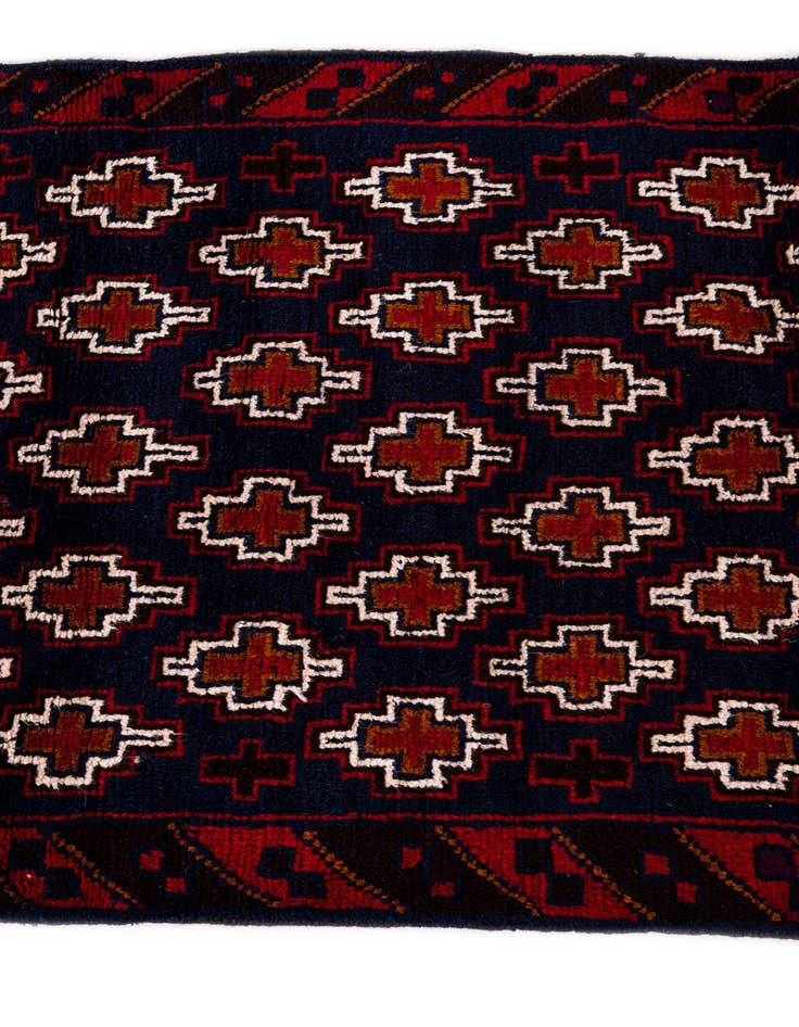 Detail image of  2' 10 x 4' 5  Hand Knotted Balouch Persian Wool Rug