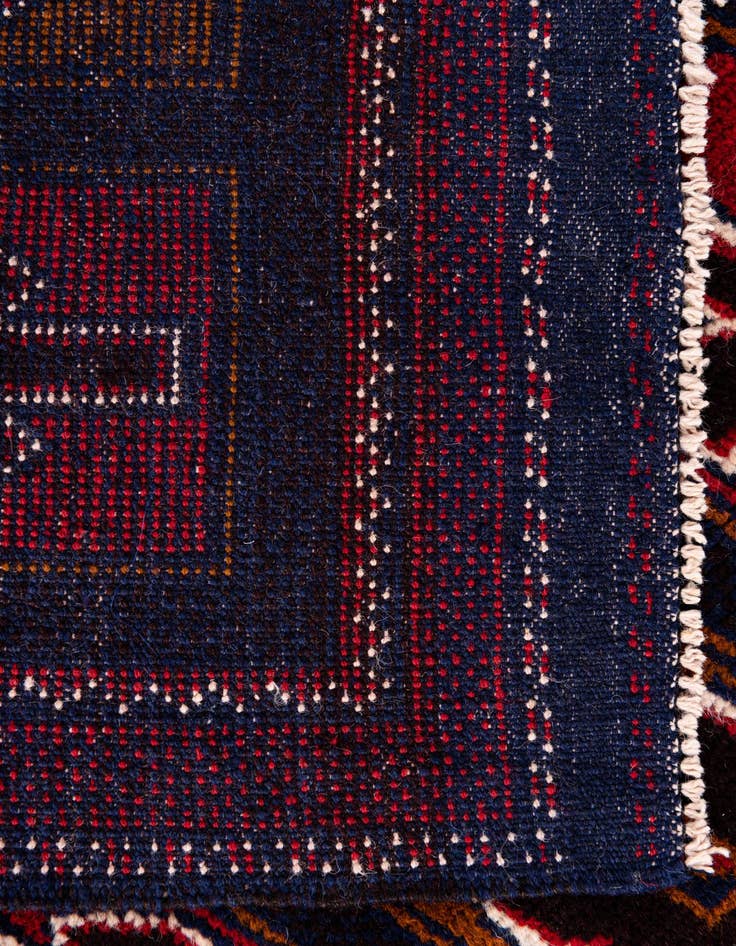 Detail image of  2' 10 x 4' 7  Hand Knotted Balouch Persian Wool Rug