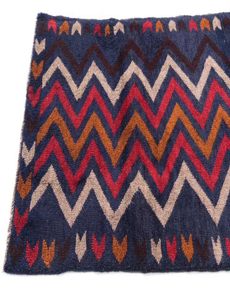 Detail image of  2' 8 x 4' 9  Hand Knotted Balouch Persian Wool Rug