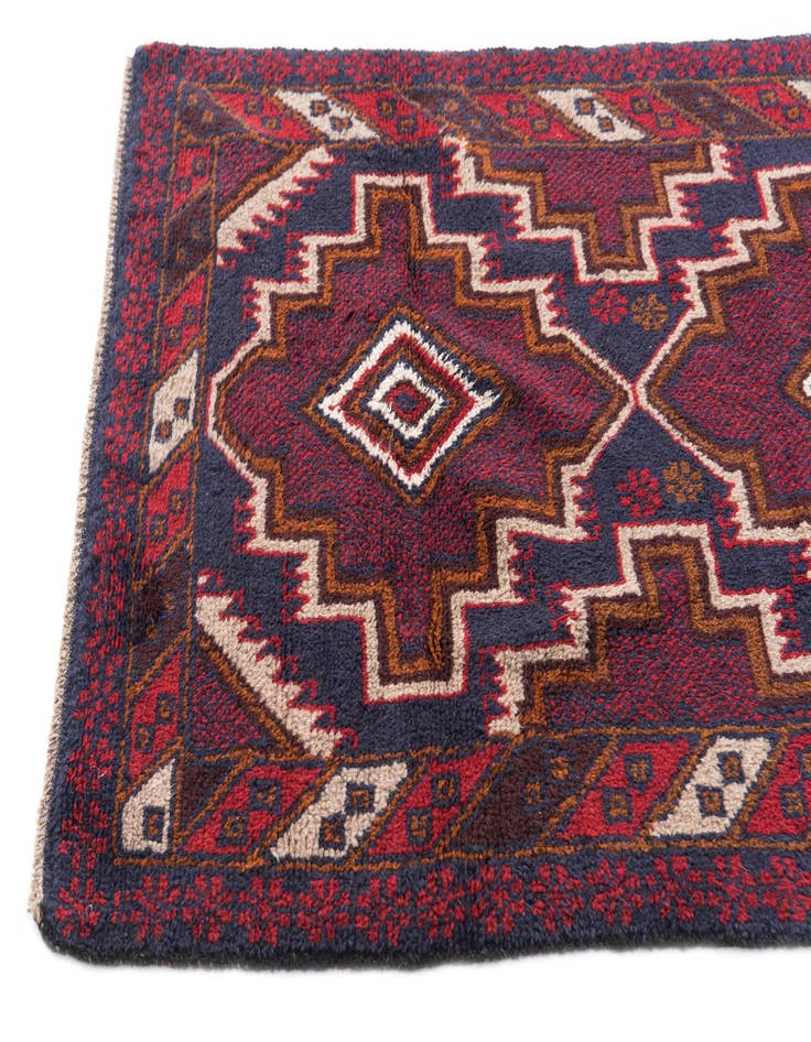 Detail image of  3' x 4' 5  Hand Knotted Balouch Persian Wool Rug