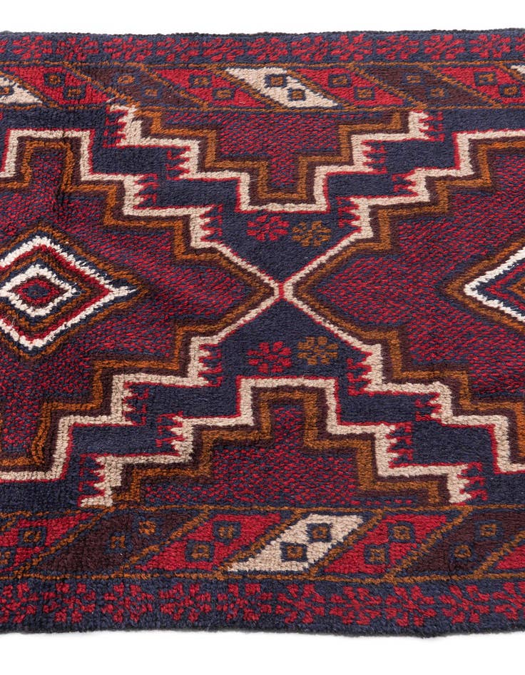 Detail image of  3' x 4' 5  Hand Knotted Balouch Persian Wool Rug