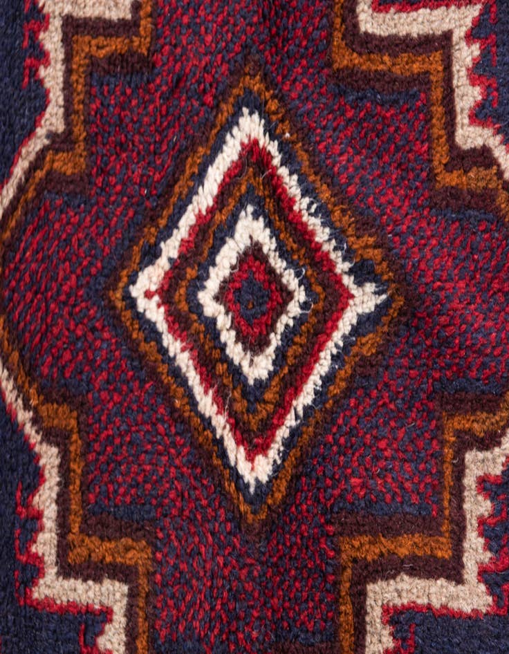 Detail image of  3' x 4' 5  Hand Knotted Balouch Persian Wool Rug