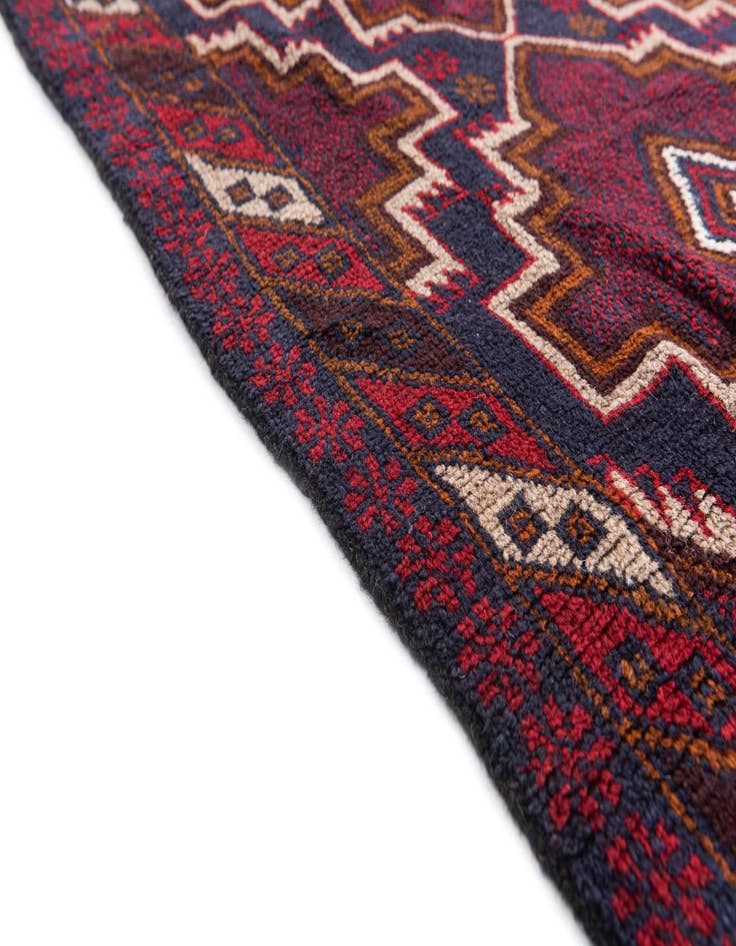 Detail image of  3' x 4' 5  Hand Knotted Balouch Persian Wool Rug