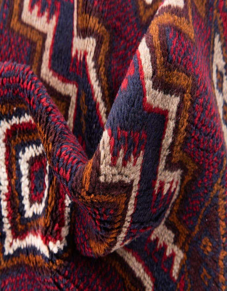 Detail image of  3' x 4' 5  Hand Knotted Balouch Persian Wool Rug