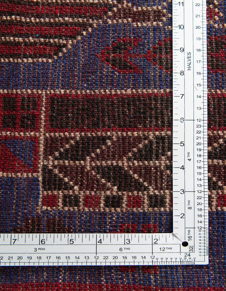 Detail image of  2' 10 x 4' 10  Hand Knotted Balouch Persian Wool Rug