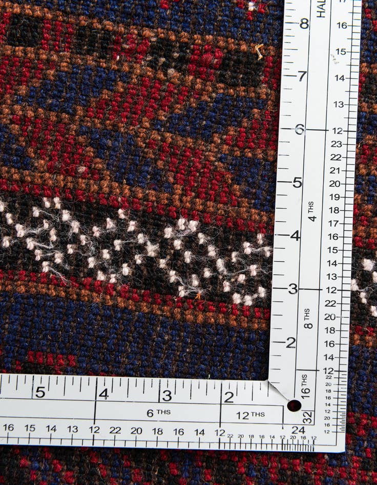 Detail image of  3' 2 x 4' 10  Hand Knotted Balouch Persian Wool Rug
