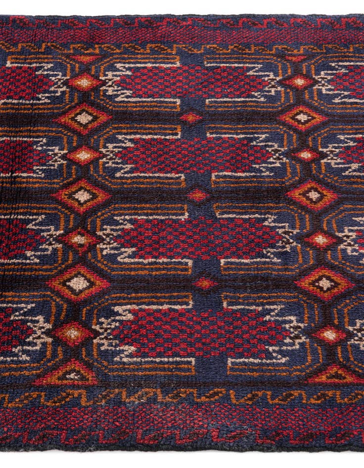 Detail image of  3' x 4' 7  Hand Knotted Balouch Persian Wool Rug