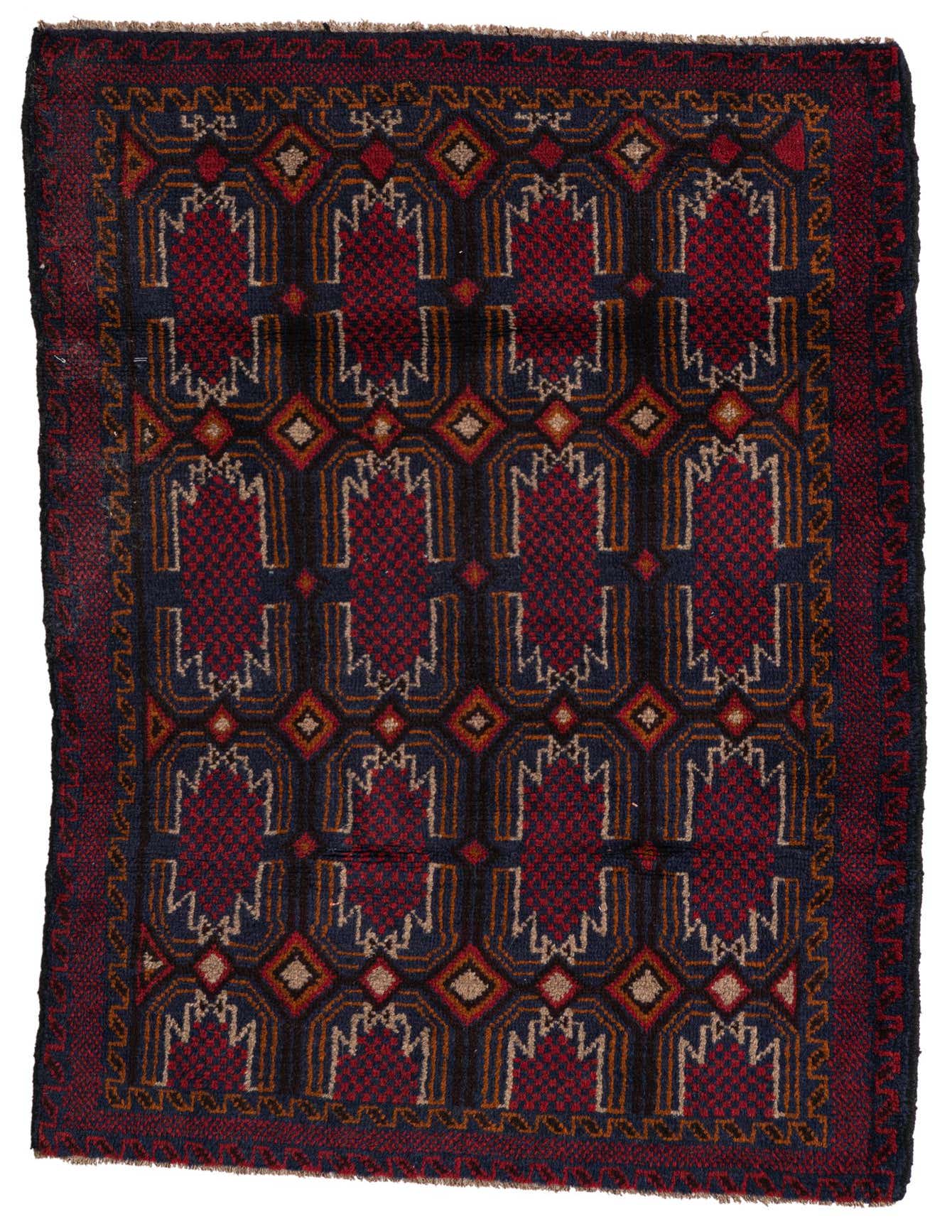 Primary image of  3' x 4' 7  Hand Knotted Balouch Persian Wool Rug