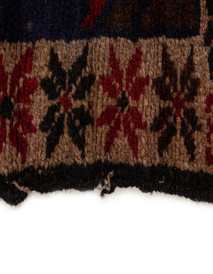 Detail image of  2' 9 x 4' 10  Hand Knotted Balouch Persian Wool Rug