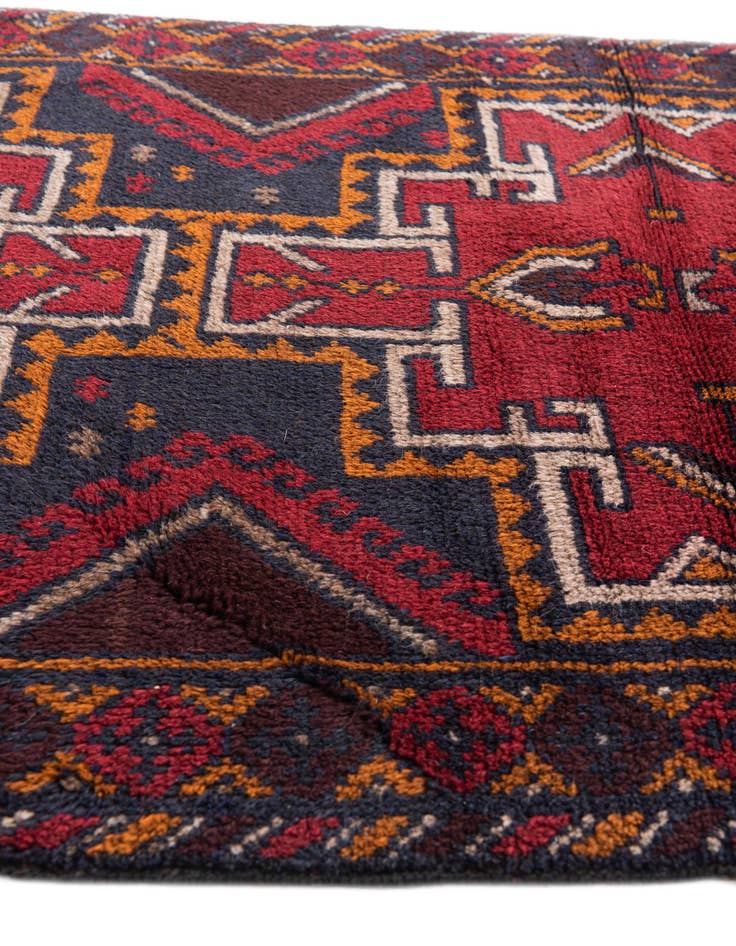 Detail image of  3' x 4' 6  Hand Knotted Balouch Persian Wool Rug