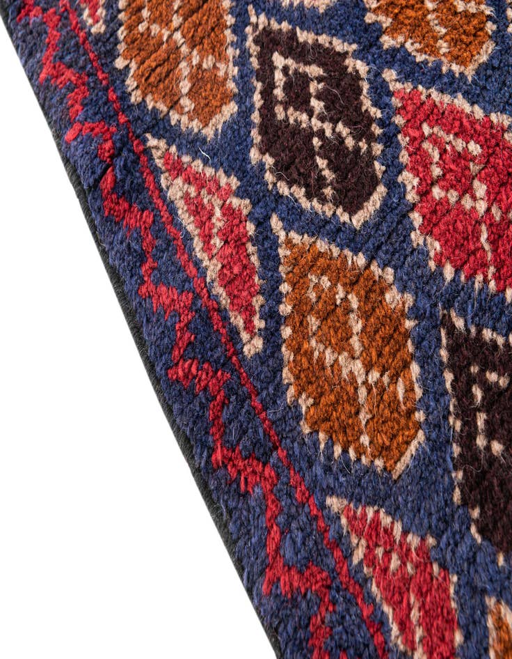 Detail image of  3' x 4' 4  Hand Knotted Balouch Persian Wool Rug