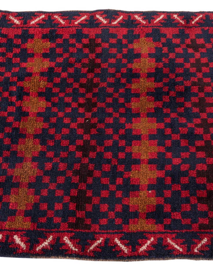 Detail image of  3' x 4' 6  Hand Knotted Balouch Persian Wool Rug